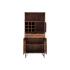 Masivní komoda Highboard Wildwood z palisandru, lakovaná, hnědá – 70×40×155 cm