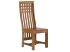 Masivní židle Castello z palisandru, lakované, hnědé – sada 2 ks
