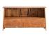 Masivní umyvadlová skříňka Rangún z borovice, lakovaná, hnědá – 140×45×75 cm