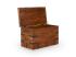 Masivní truhlice Merlin I z palisandru, lakovaná, hnědá – 94×48×50 cm