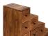 Masivní komoda Merlin z palisandru, lakovaná, hnědá