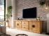 Masivní TV stolek Laredo z borovice, lakovaný, přírodní barva