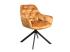 Sada 2 masivních židlí Carlton Curry, látka / kov, lakované, barva kari / černá