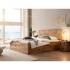 Masivní postel Mayari 180x200 s úložným prostorem, borovice, lakovaná