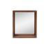 Masivní koupelnové zrcadlo Sydney z akácie, lakované, hnědé – 56×18×65 cm