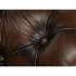 Křeslo Chesterfield Big z pravé kůže hnědé