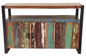 Kommode Holz Metall 140x90x45