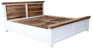 Rustikales Massivholz-Bett aus Mango 180x200