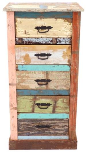 Mango Holzkommode mit Schubladen 60x120x45