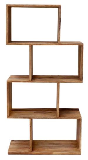 Bettregal aus Palisanderholz 60x30x120