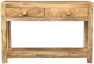 Konsolentisch mit Schubladen 110x76x35 aus Mango-Holz