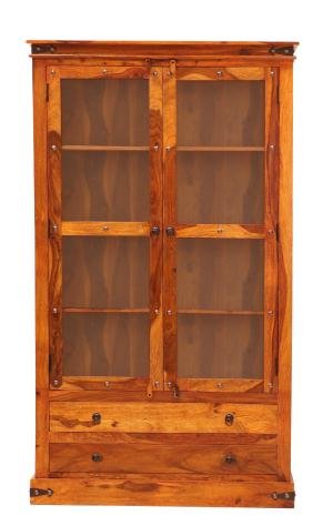 Vitrine aus massivem Palisanderholz 100x200x45