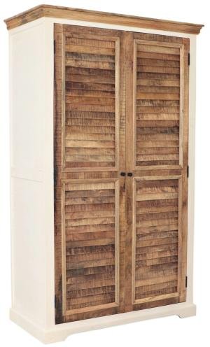 Rustikale Schrank 120x200x60 aus Mango-Holz