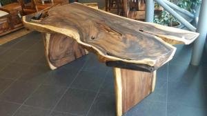 Esstisch aus Akazie 200 x 80/97 x 77