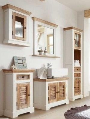 Badezimmerset Agni aus massivem Mango-Holz