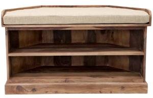 Eckiger Schuhschrank aus Palisanderholz 105x60x40