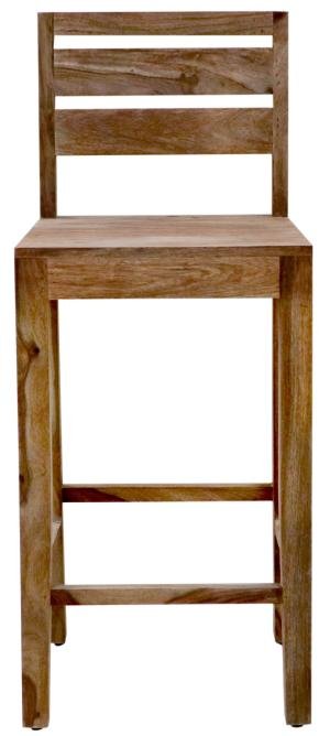 Bartische mit Palisanderholz-Rückenlehne