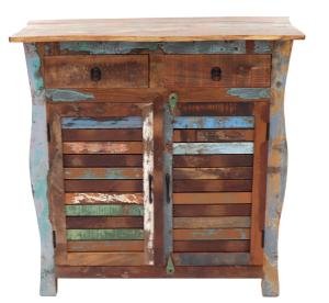 Rustikale Kommode aus Mango-Holz 100x100x45