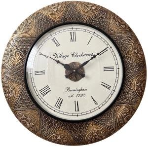 Koloniale Wanduhr Ø 45 cm