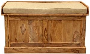 Sitztruhe aus Palisanderholz 105x60x40
