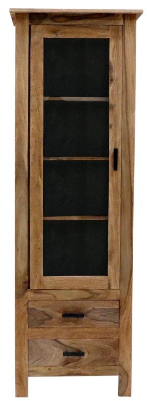 Luxusvitrine aus massivem Palisanderholz 60x180x45