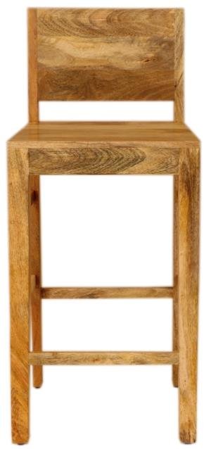 Luxuriöse Barhocker aus Mangoholz