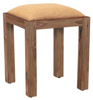 Holzfußhocker mit Bezug 40x45x40