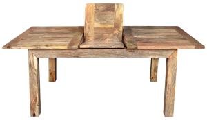 Ausziehbarer Küchentisch aus Mangoholz 140/180x90