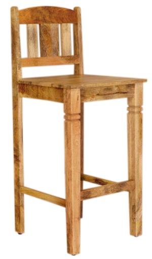 Barhocker aus massivem Mangoholz für die Küche