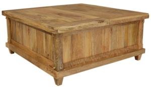 Großer Couchtisch aus Mango-Holz 90x40x90