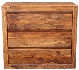 Massive Kommode aus indischem Palisanderholz 90x80x45