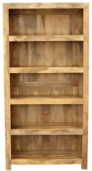 Wohnbibliothek 90x180x35 aus massivem Mango-Holz