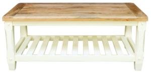 Rustikaler Couchtisch aus Mango-Holz 110x60x45