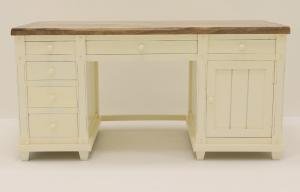 Schreibtisch aus massivem Mangoholz 160x80x80