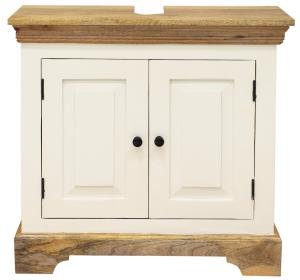 Massive Holzschränkchen unter Waschbecken 70x65x35 aus Mangoholz