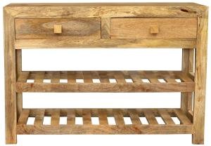 Konsolentisch mit Schubladen 110x76x35 aus massivem Mangoholz