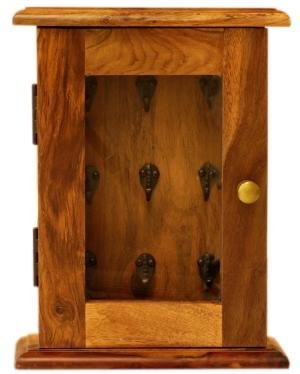 Glasvitrine für Schlüssel 30x40x10 aus Palisanderholz