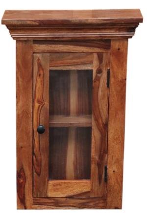 Hängender Badezimmerschrank 40x60x15 aus massivem indischen Palisanderholz