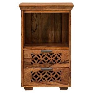 Rustikaler Nachttisch aus Palisanderholz 45x60x40