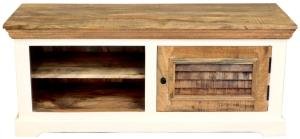 Rustikaler Schuhschrank 120x50x45 aus Mangoholz