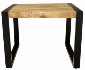 Couchtisch Metall Holz Mango 60x45x60