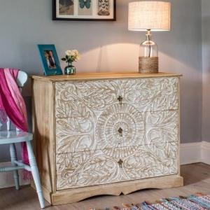 Mango-Kommode 90x90x45