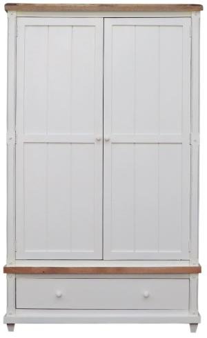 Rustikale Kleiderschrank 120x200x60 aus Mangoholz