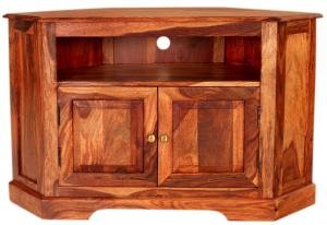 Eckiger TV-Tisch aus massivem Palisander 110x70x50