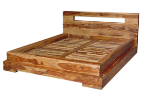 Massives Bett 200x200 aus Palisanderholz