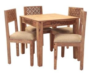 Esstischset aus massivem Palisander für 4 Personen