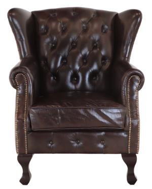 Sessel Aberdeen aus echtem Rindsleder