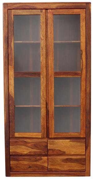 Glasvitrine aus massivem Palisander 100x200x45