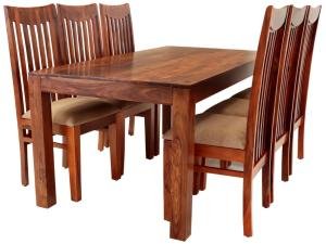 Essen Tisch- und Stuhleset für 6 Personen aus massivem Palisanderholz