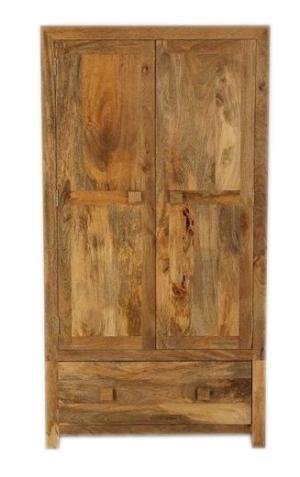 Massive Kleiderschrank 120x200x60 aus Mango-Holz